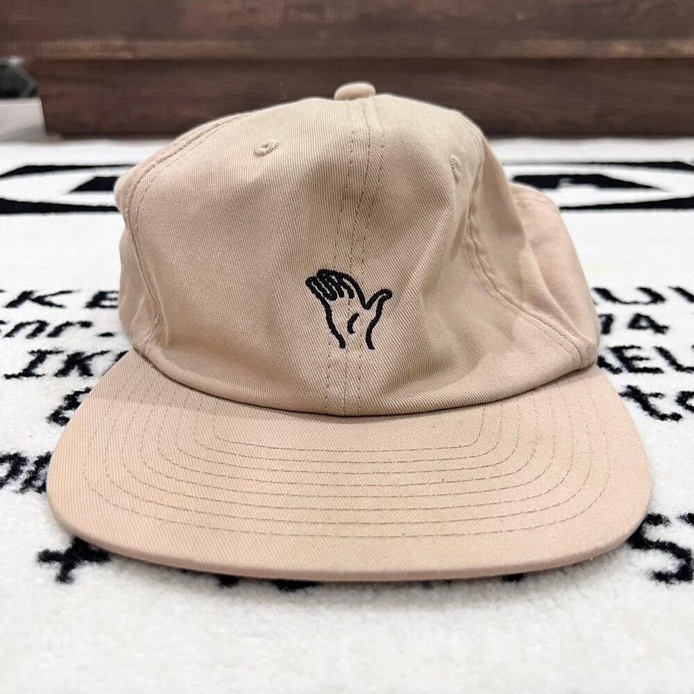 Aloha Xchng Hawaii - Kauai Hand Gesture Embroidered Logo Leather Back Strap Hat